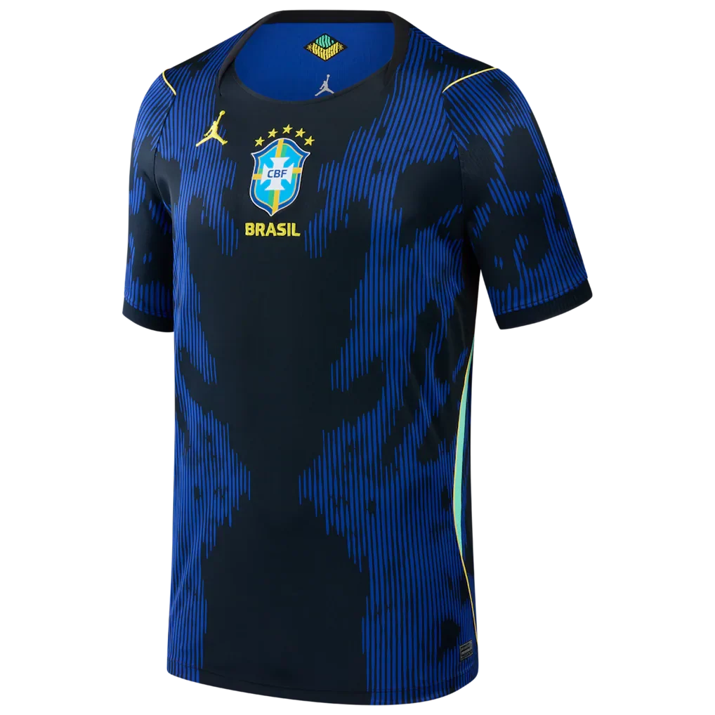 Brazil National Team Jordan Brand Youth 2026 Away Stadium Replica Jersey - Blue