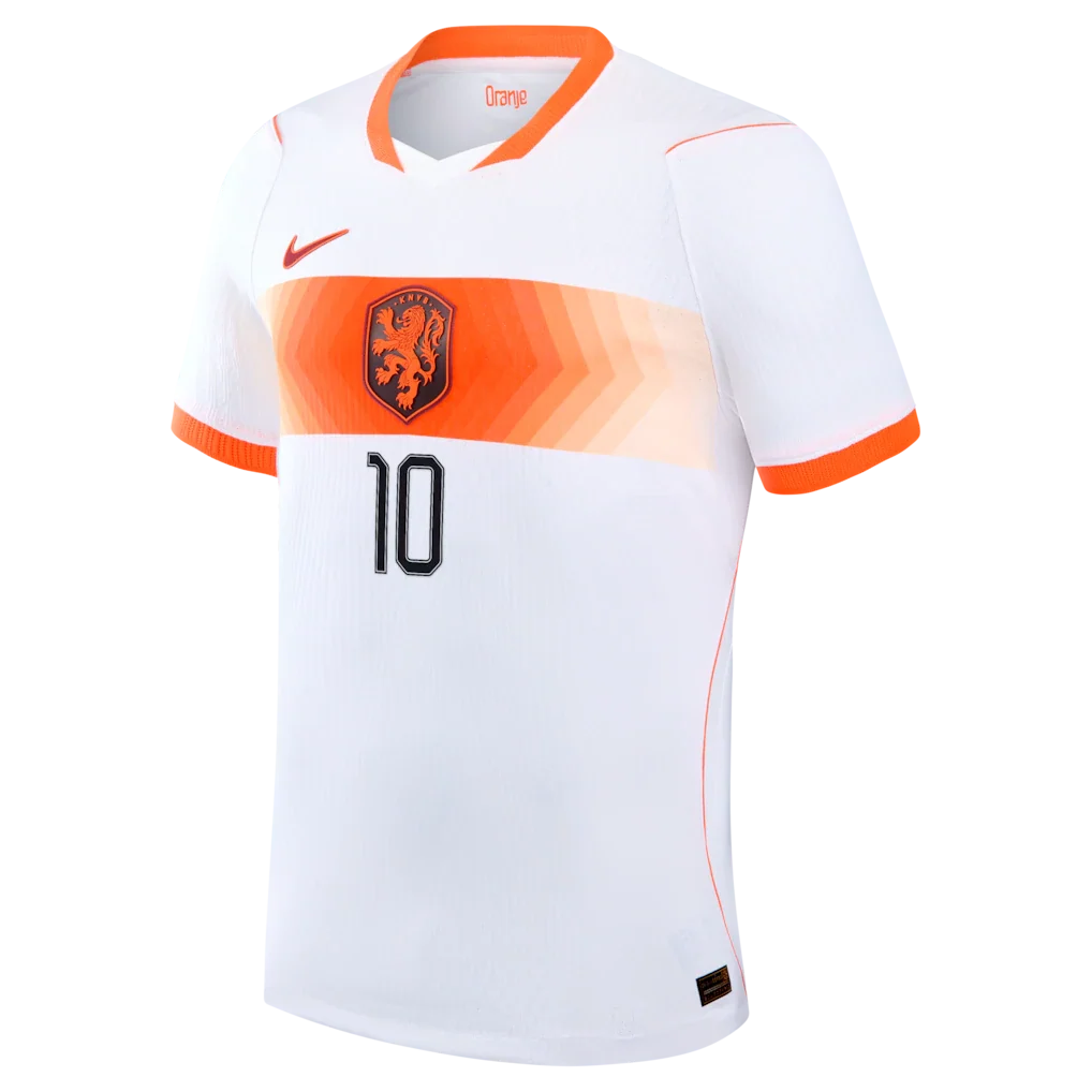 Memphis Depay Netherlands National Team Nike 2026 Away Match Authentic Jersey - White