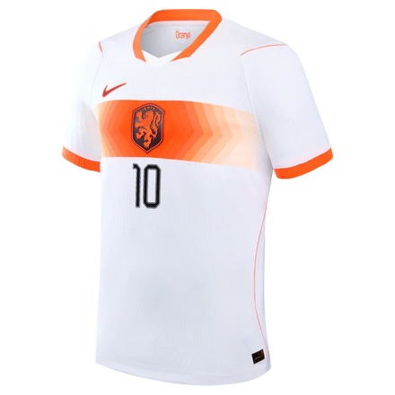 Memphis Depay Netherlands National Team Nike 2026 Away Match Authentic Jersey - White