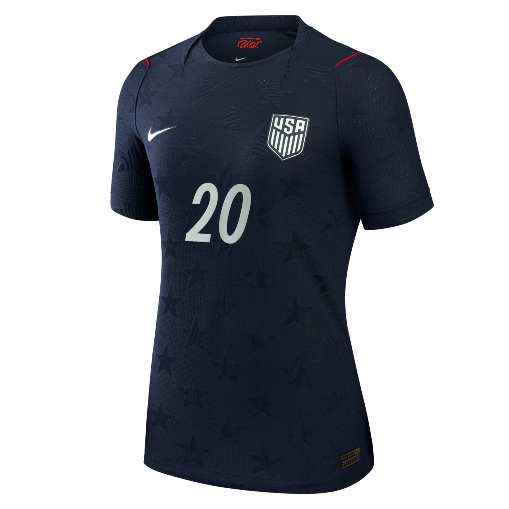 Folarin Balogun USMNT Nike Women's 2026 Away Match Authentic Jersey - Blue