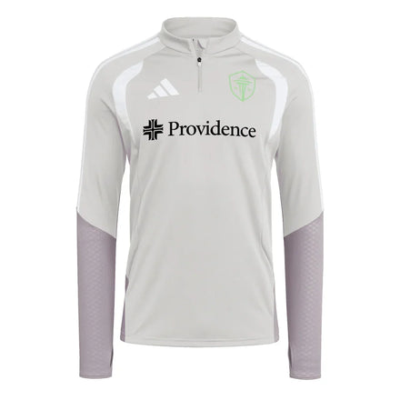 Seattle Sounders FC adidas 2026 Tiro Competition Quarter-Zip Training Top - Silver
