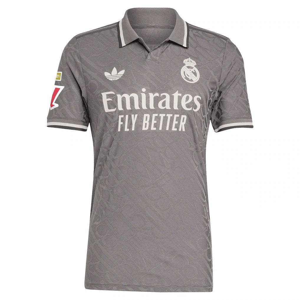 Vini Jr. Real Madrid adidas Originals 2024/25 Third Authentic Player Jersey - Charcoal
