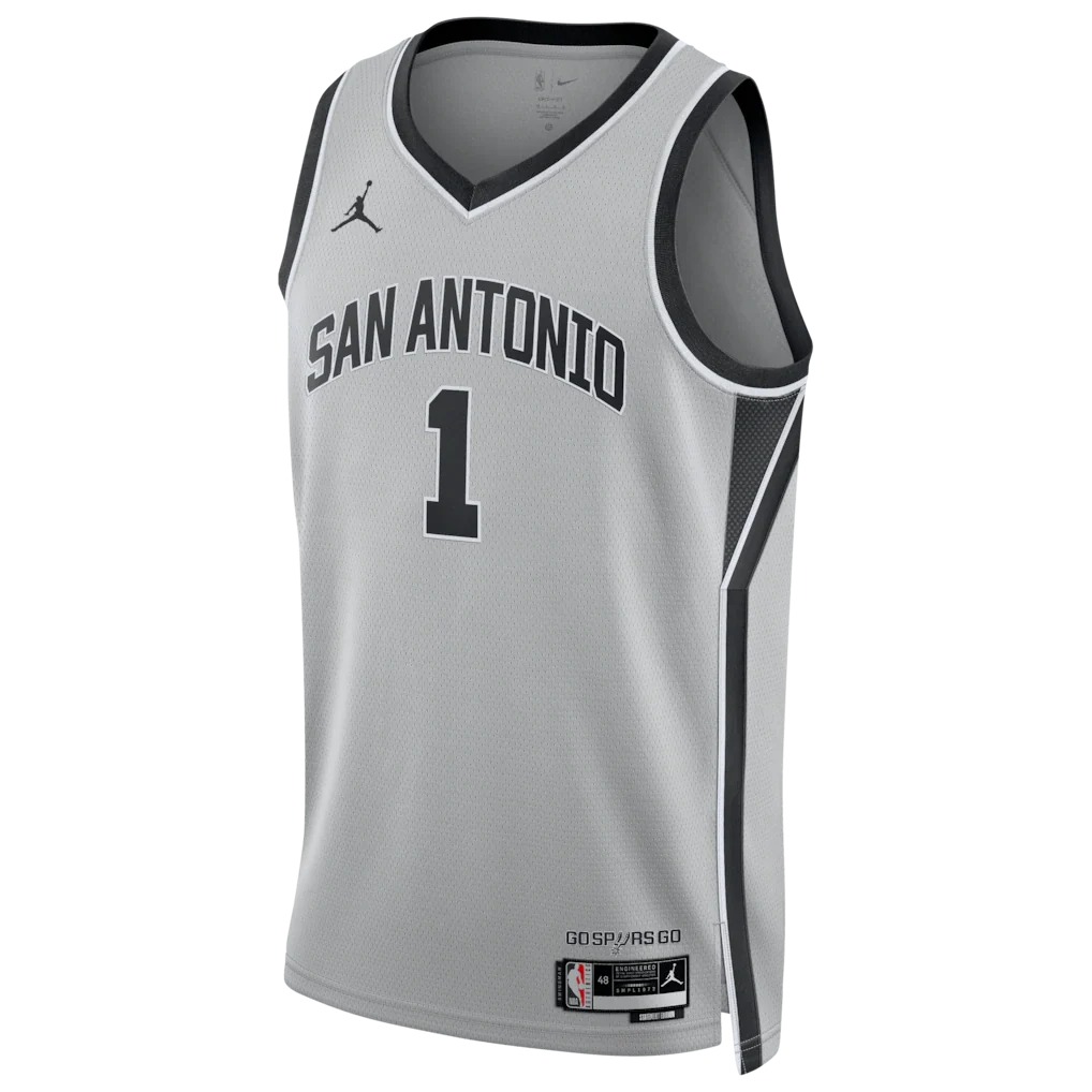 Victor Wembanyama San Antonio Spurs Jordan Brand Unisex  Swingman Jersey - Statement Edition - Silver