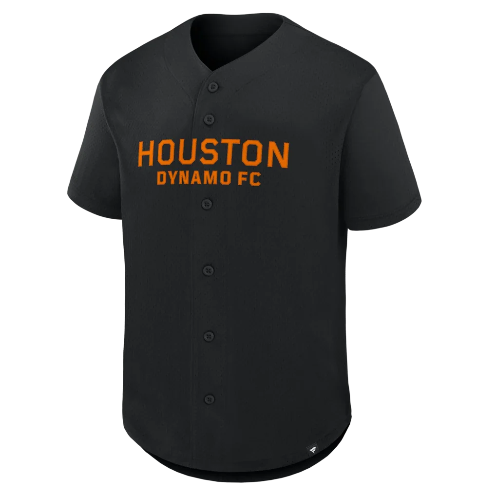 Houston Dynamo FC Fanatics Maximum Intensity Button-Up Jersey  - Black