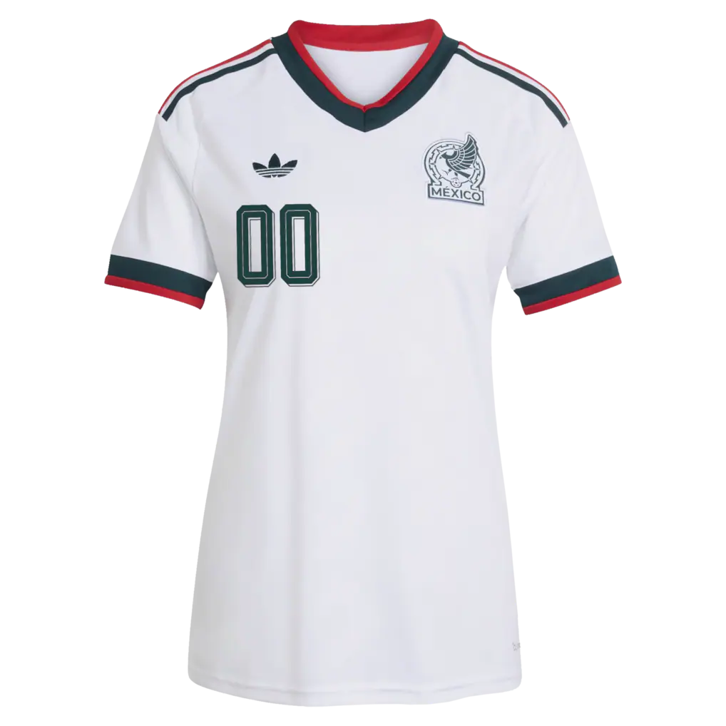 Mexico National Team adidas Women's 2026 Away Replica Custom Jersey - White