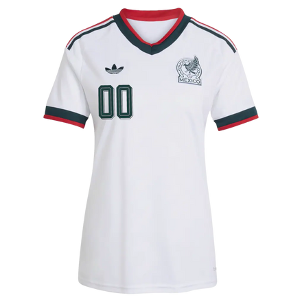 Mexico National Team adidas Women's 2026 Away Replica Custom Jersey - White