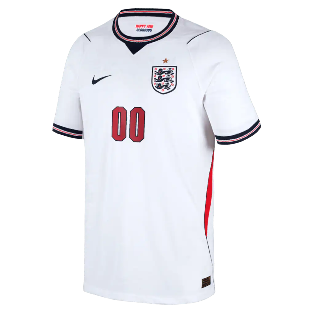 England National Team Nike Youth 2026 Home Match Authentic Custom Jersey - White