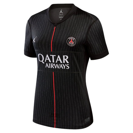 Paris Saint-Germain Jordan Brand Women's 2025/26 Fourth Replica Jersey - Black