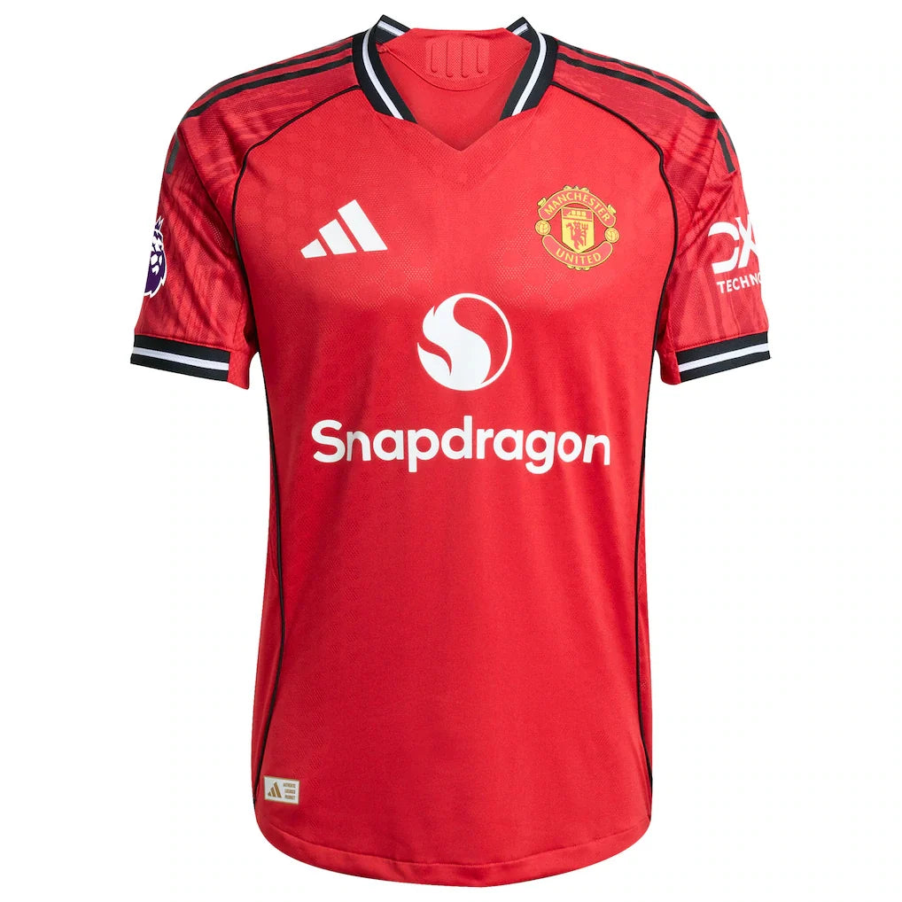 Manchester United adidas Home 2025/26 Authentic Player Jersey - Red