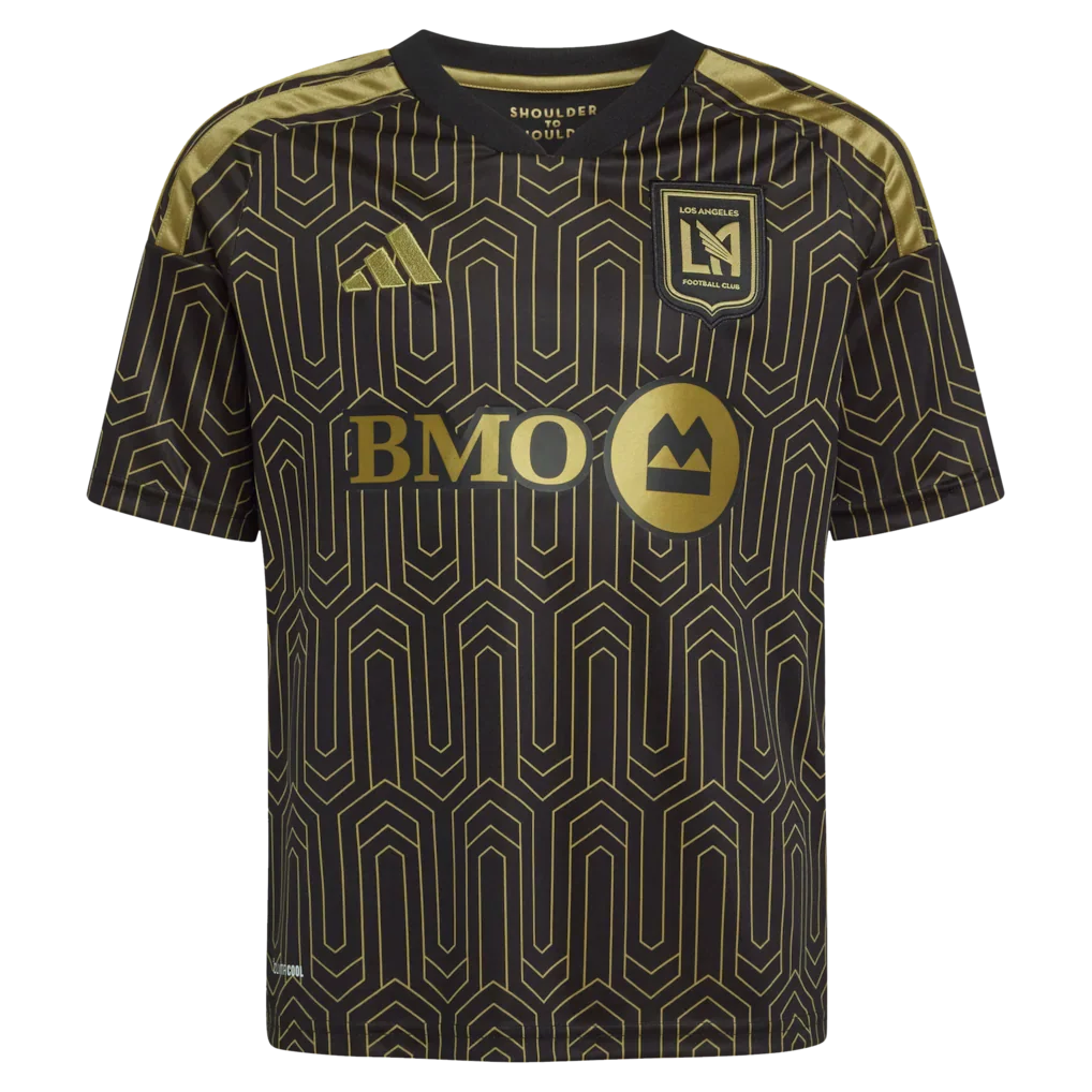 LAFC adidas Youth  2026 Primary Kit Replica Jersey - Black