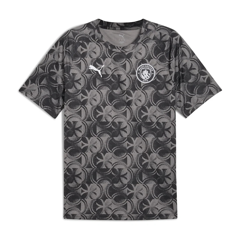 Manchester City Puma 2025/26 Pre-Match Training Jersey - Black