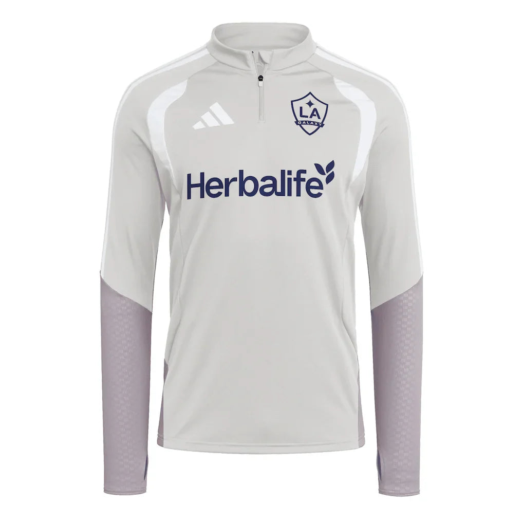 LA Galaxy adidas 2026 Tiro Competition Quarter-Zip Training Top - Silver