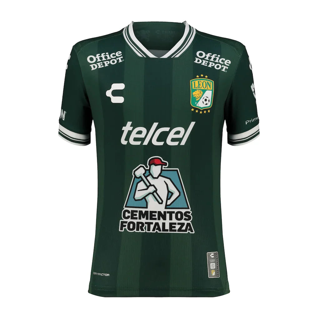 Club Leon Charly Youth 2025/26 Home Authentic Jersey - Green