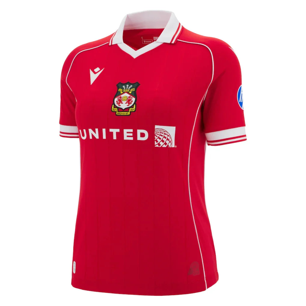 Wrexham Macron Women's 2025/26 Home Replica Jersey - Red