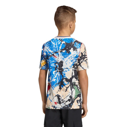 Manchester United X Stone Roses adidas Youth Replica Jersey - Blue