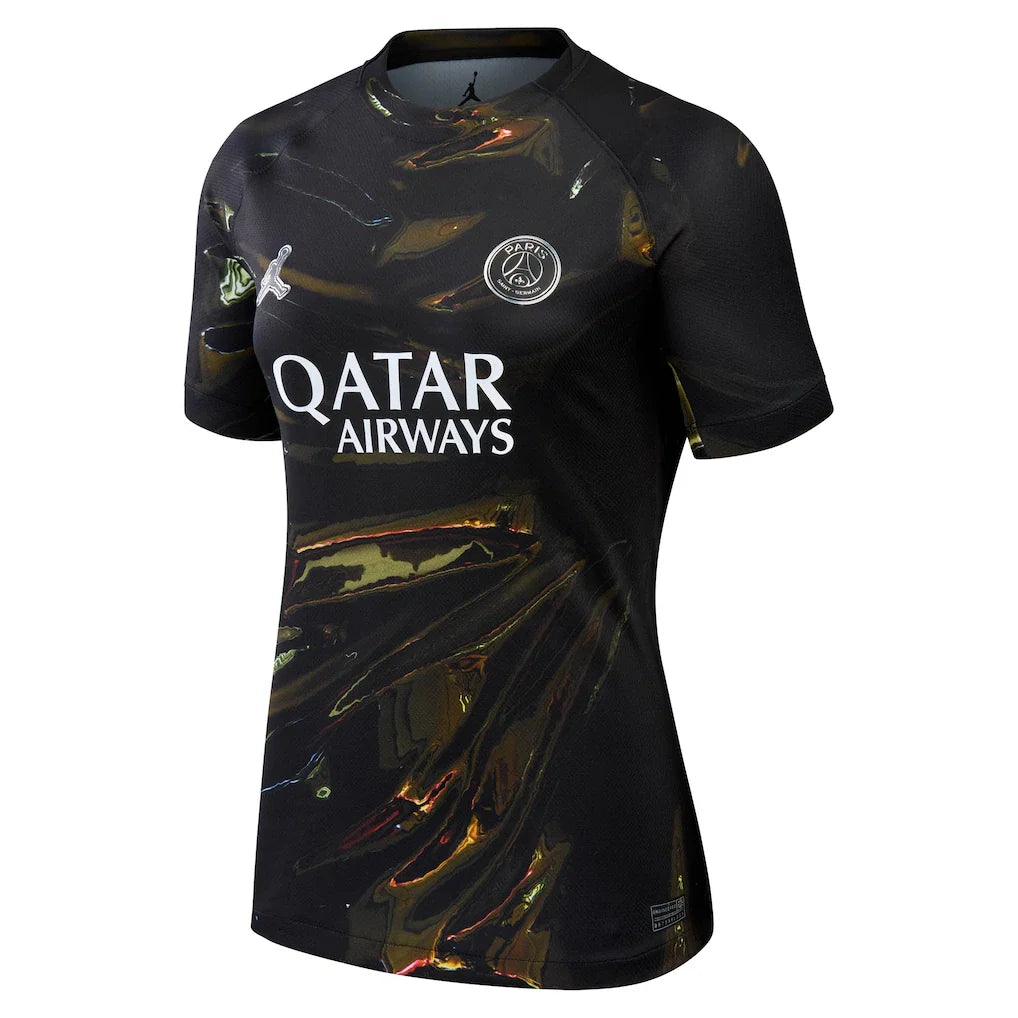 Paris Saint-Germain Jordan Brand Women's 2025/26 Fifth Stadium Replica Jersey - Black