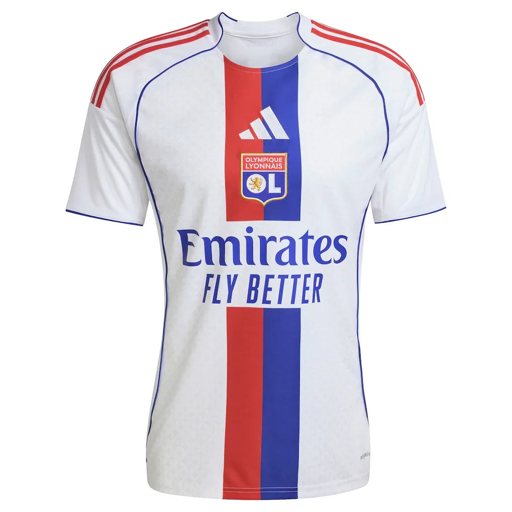 Olympique Lyonnais adidas 2025/26 Home Replica Jersey - White