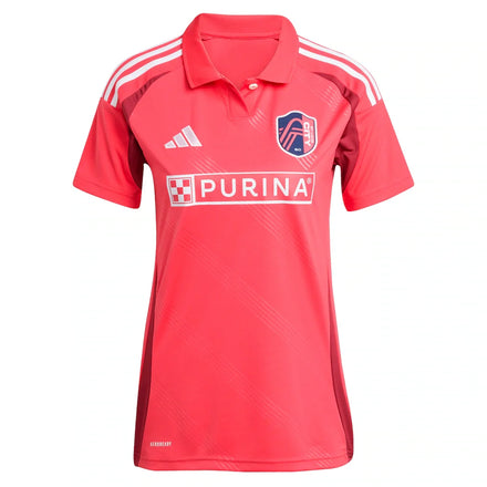 Cedric Teuchert St. Louis City SC adidas Women's 2025 Forever CITY Red Replica Player Jersey - Pink
