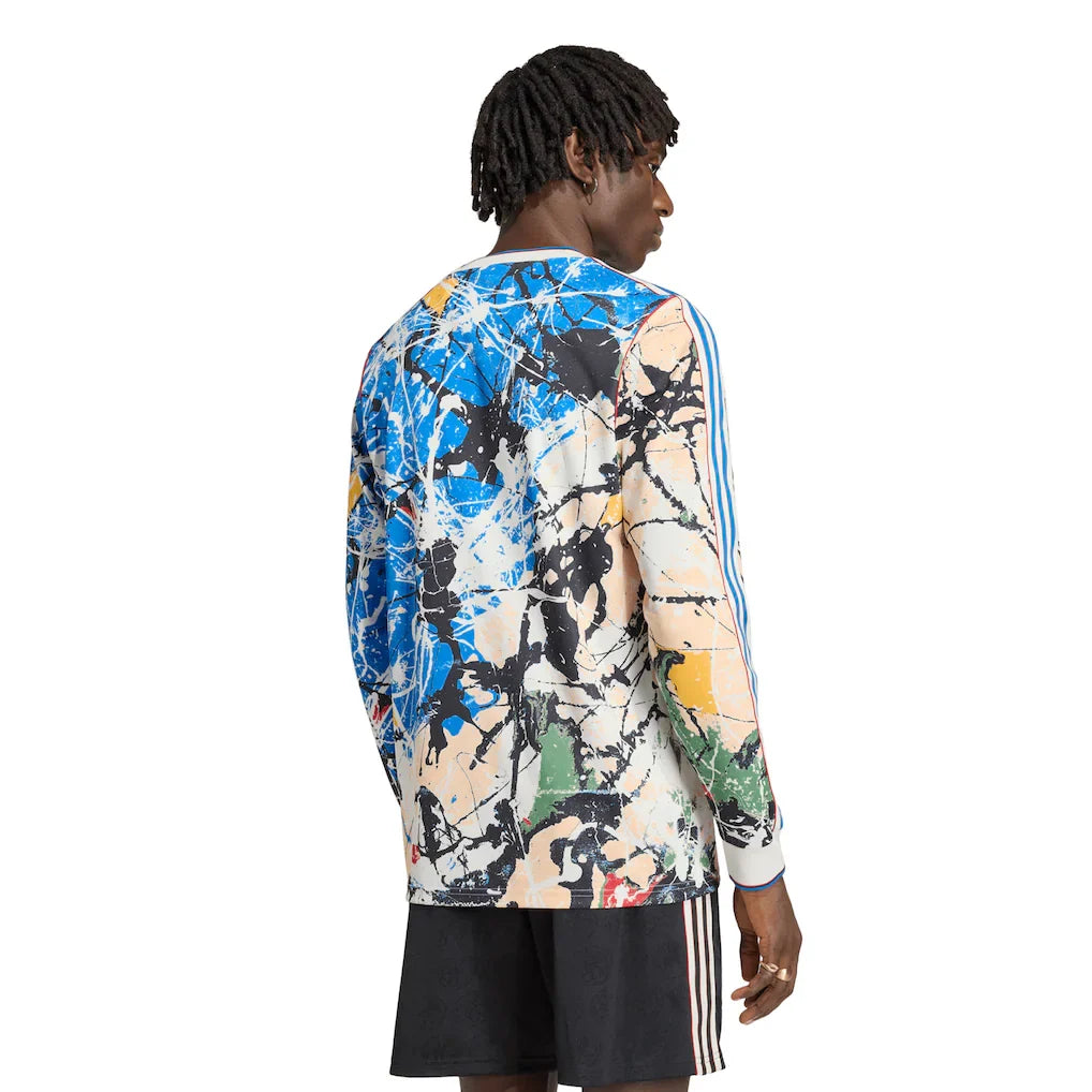 Manchester United X Stone Roses adidas Long Sleeve Replica Jersey - Blue