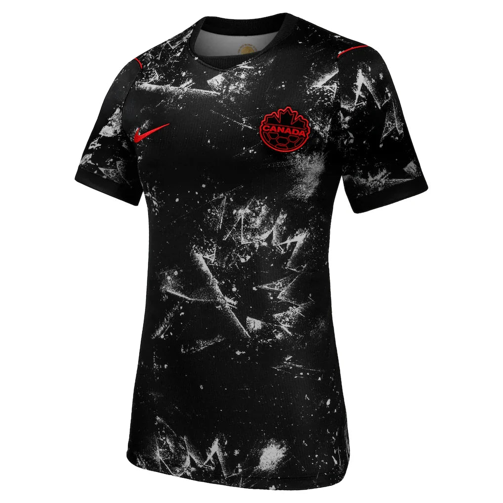 Canada Soccer Nike Women's 2026 Away Stadium Replica Jersey - Black
