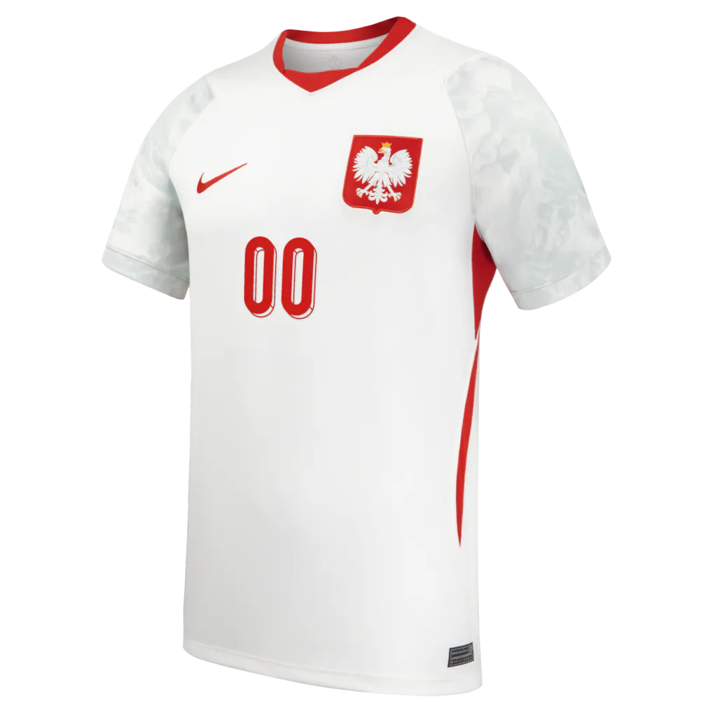 Poland National Team Nike 2026 Home Stadium Replica Custom Jersey - White