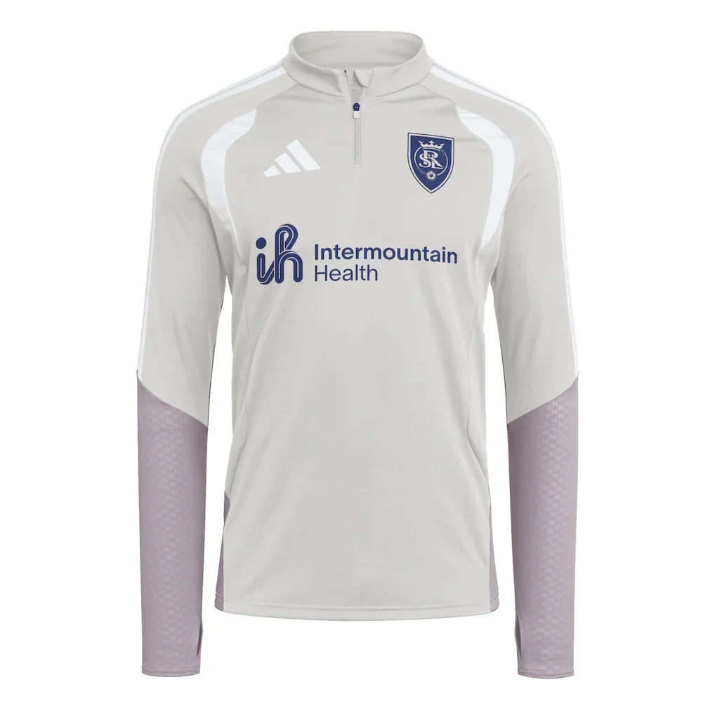 Real Salt Lake adidas 2026 Tiro Competition Quarter-Zip Training Top - Silver