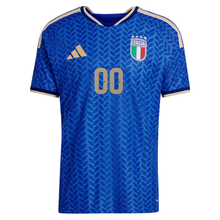 Italy National Team adidas 2026 Home On-Field Authentic Custom Jersey - Blue