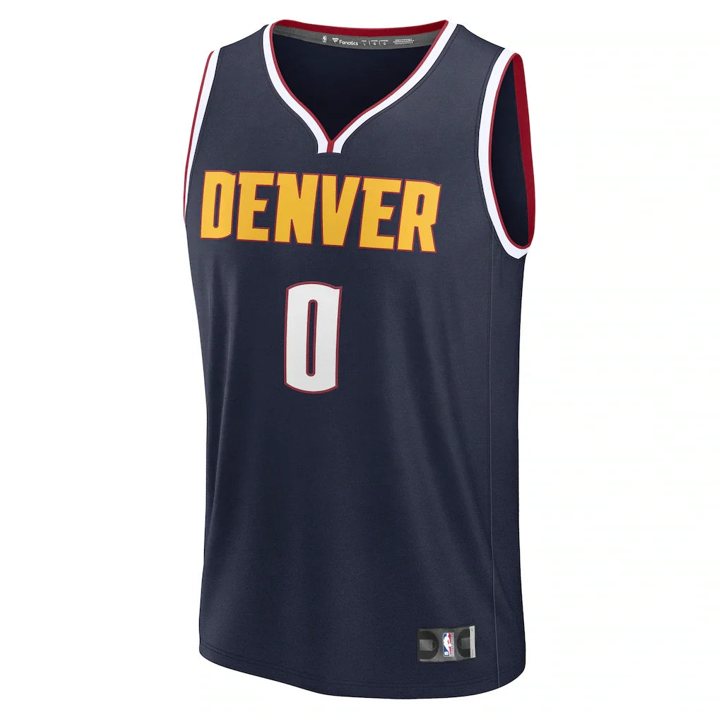 Christian Braun Denver Nuggets Fanatics Fast Break Replica Player Jersey - Icon Edition - Navy