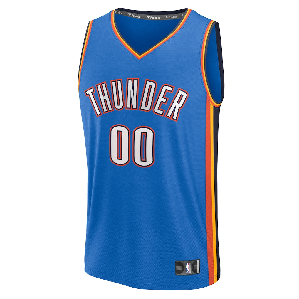 Oklahoma City Thunder Fanatics Fast Break Custom Jersey - Icon Edition - Blue