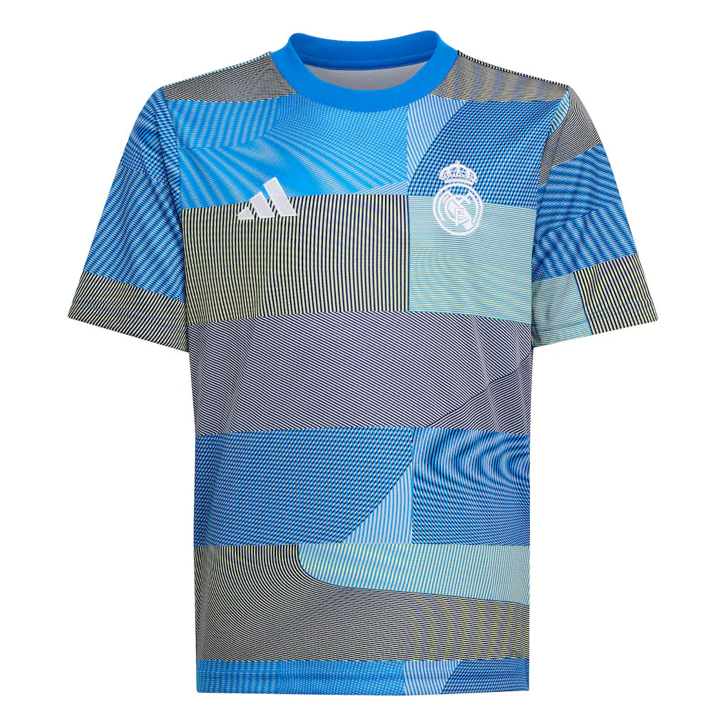 Real Madrid adidas Youth 2025/26 Pre-Match AEROREADY Top - Blue
