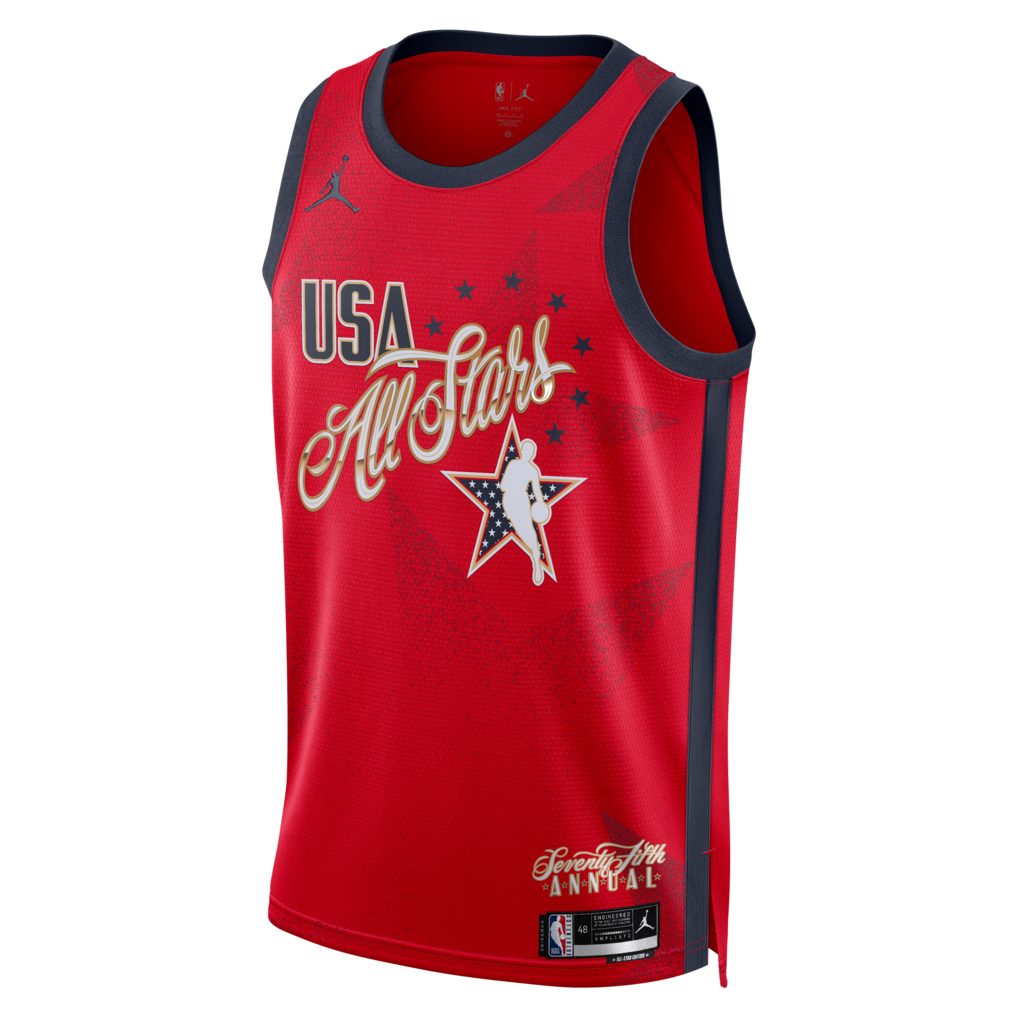 Jordan Brand Unisex 2026 NBA All-Star Game Swingman Custom Jersey - Red