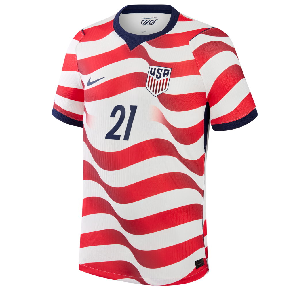 Timothy Weah USMNT Nike 2026 Home Match Authentic Jersey - White