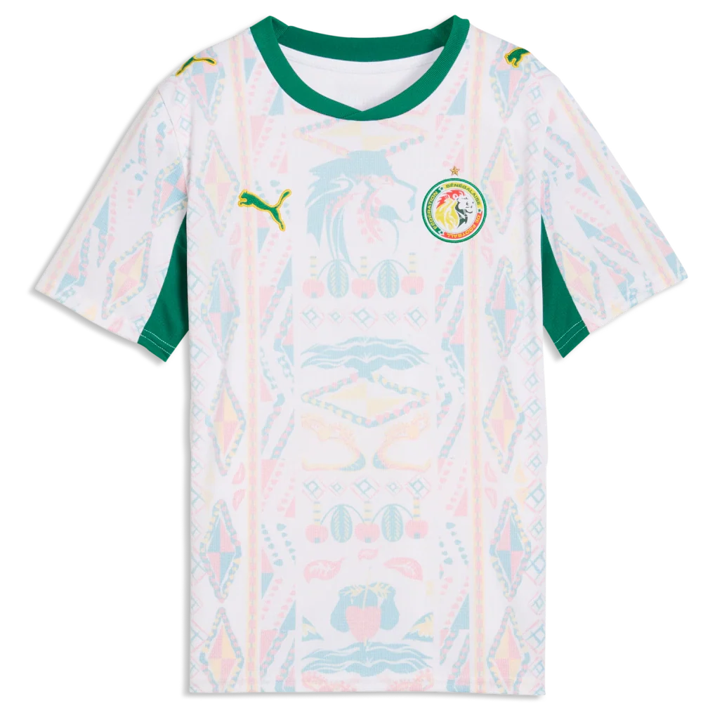Senegal National Team Puma Youth 2026 Home Replica Jersey - White