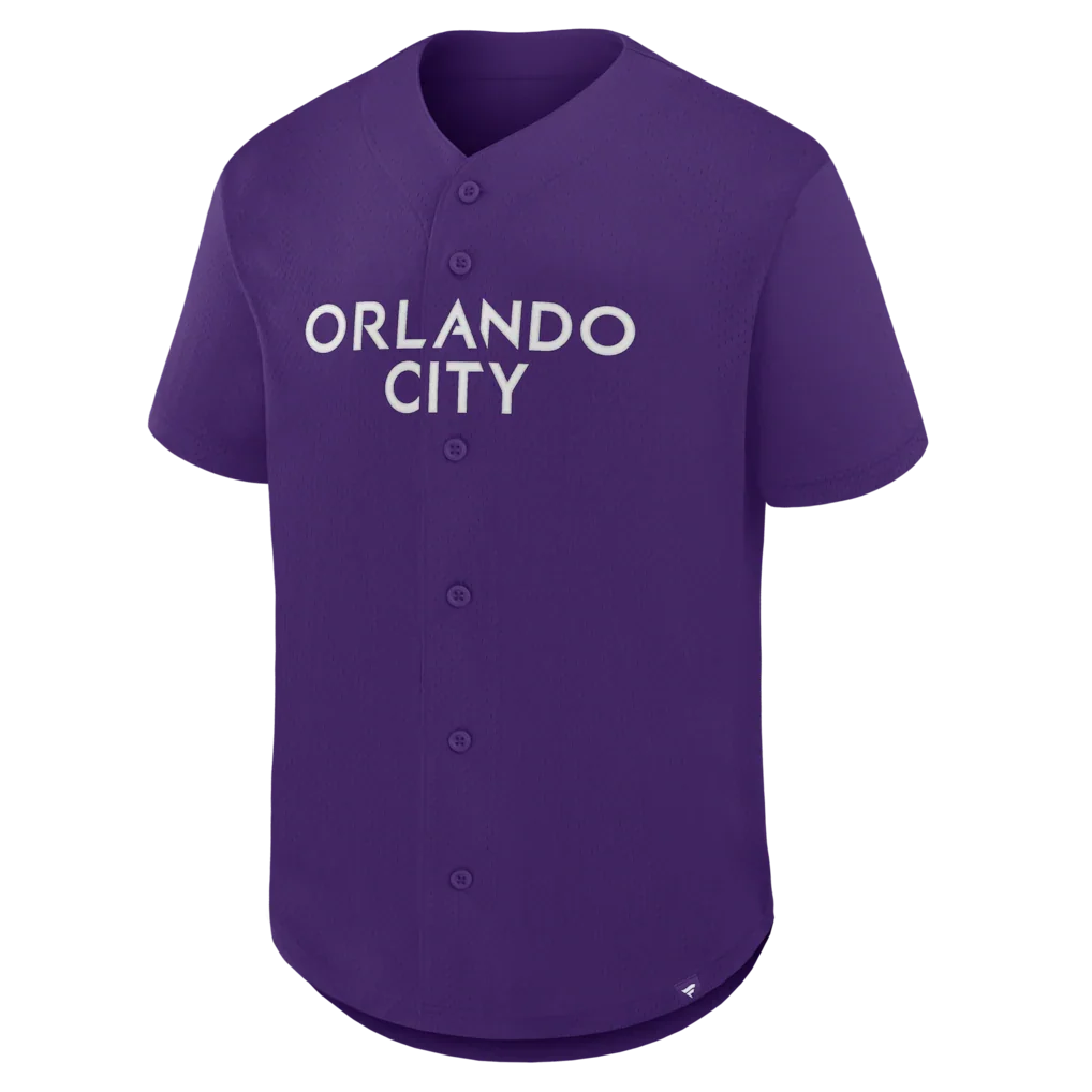 Orlando City SC Fanatics Maximum Intensity Button-Up Jersey  - Purple