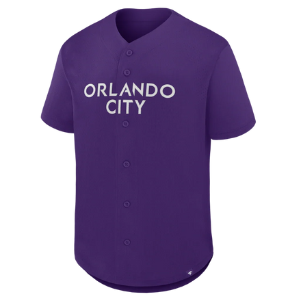Orlando City SC Fanatics Maximum Intensity Button-Up Jersey  - Purple