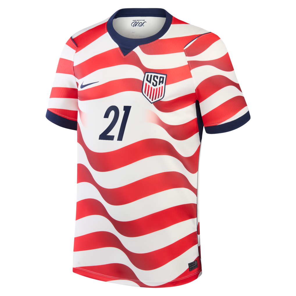 Timothy Weah USMNT Nike 2026 Home Stadium Replica Jersey - White