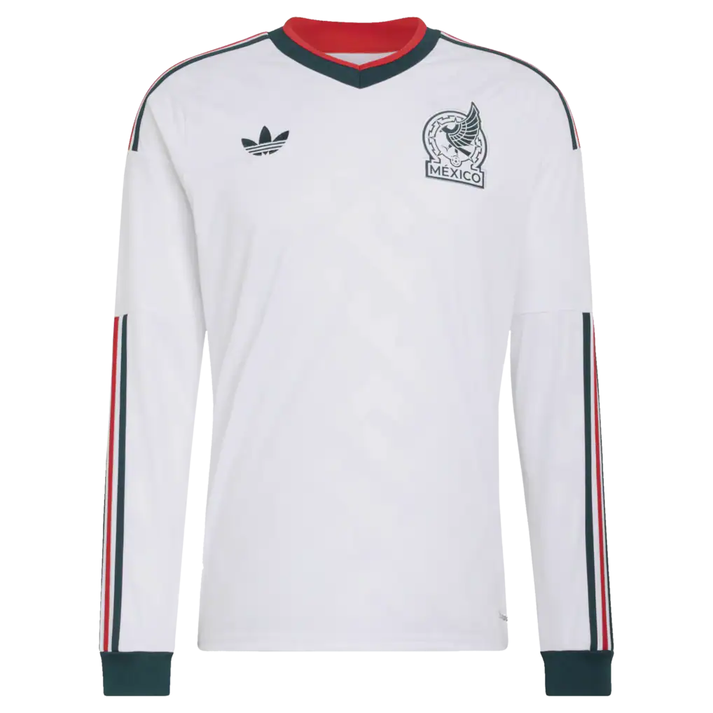 Mexico National Team adidas 2026 Away Replica Long Sleeve Jersey - White
