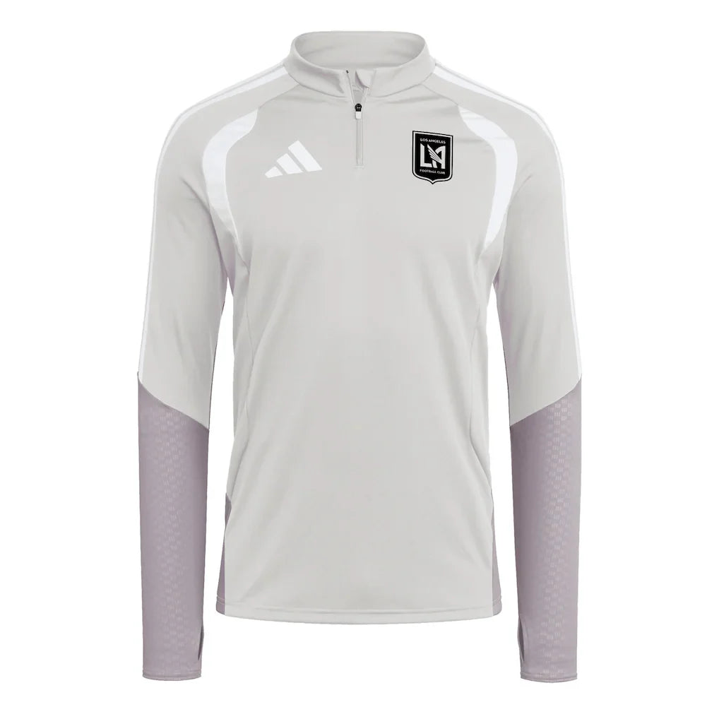 LAFC adidas 2026 Tiro Competition Quarter-Zip Training Top - Silver