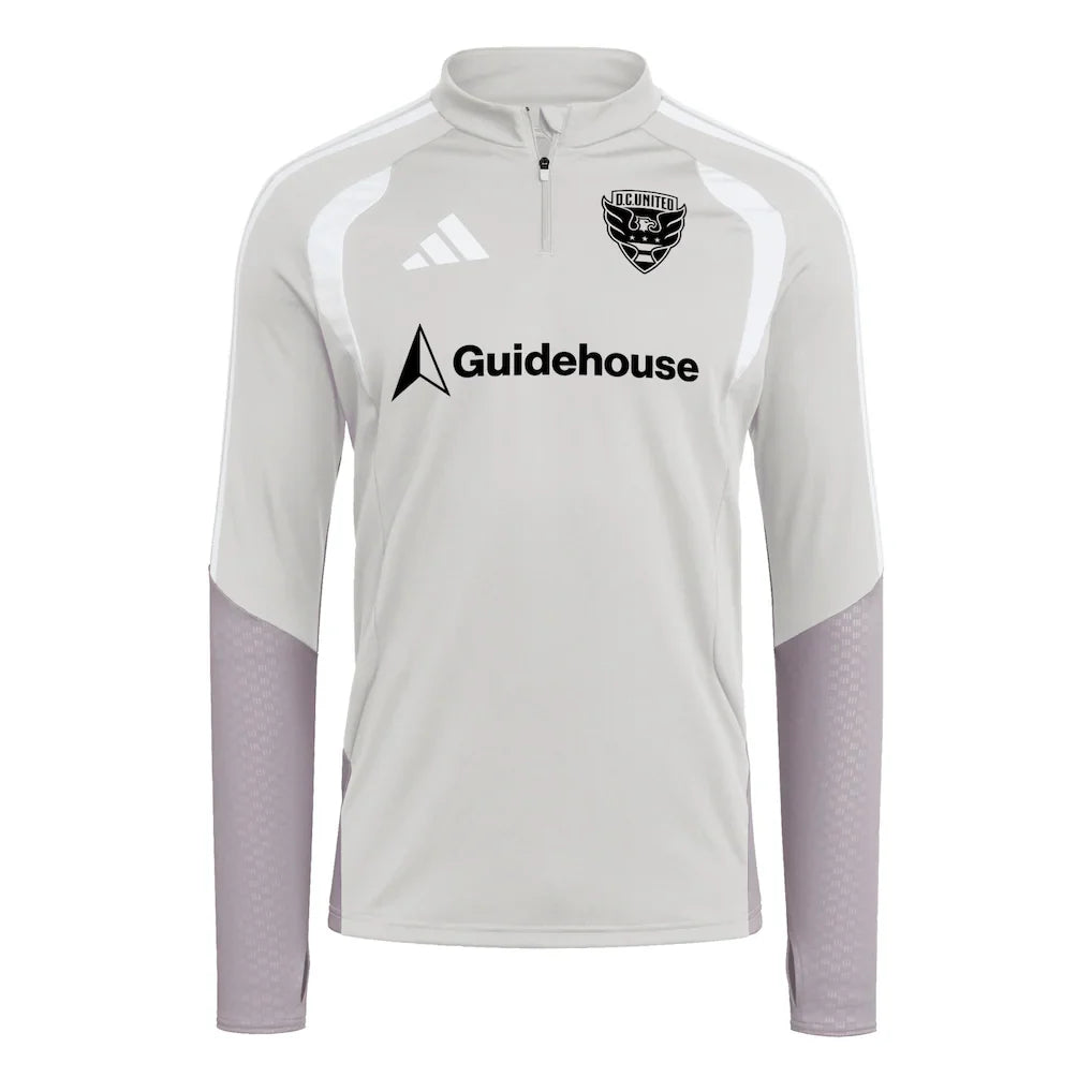 D.C. United adidas 2026 Tiro Competition Quarter-Zip Training Top - Silver