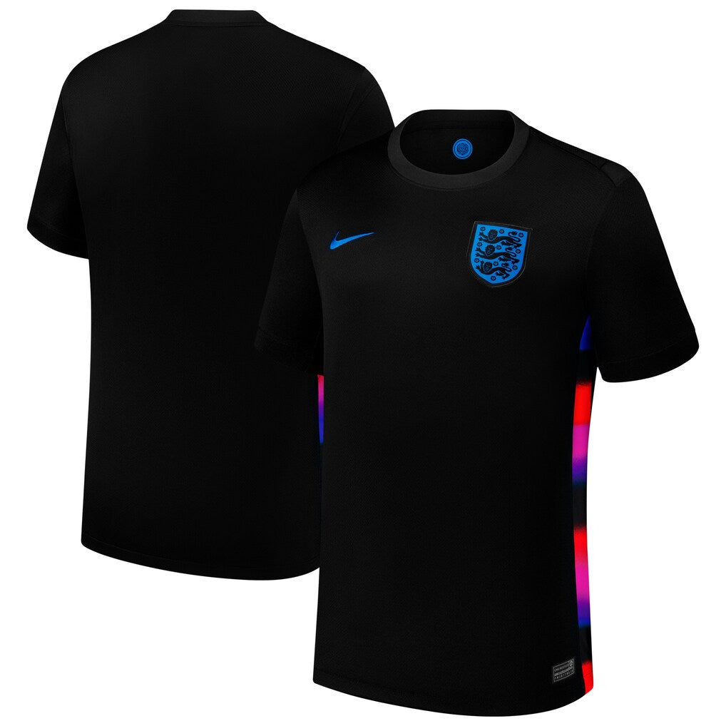 England Women's National Team Nike 2025/26 Away Replica Jersey - Black