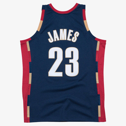 LeBron James Cleveland Cavaliers Mitchell & Ness Hardwood Classics Swingman Jersey - Navy
