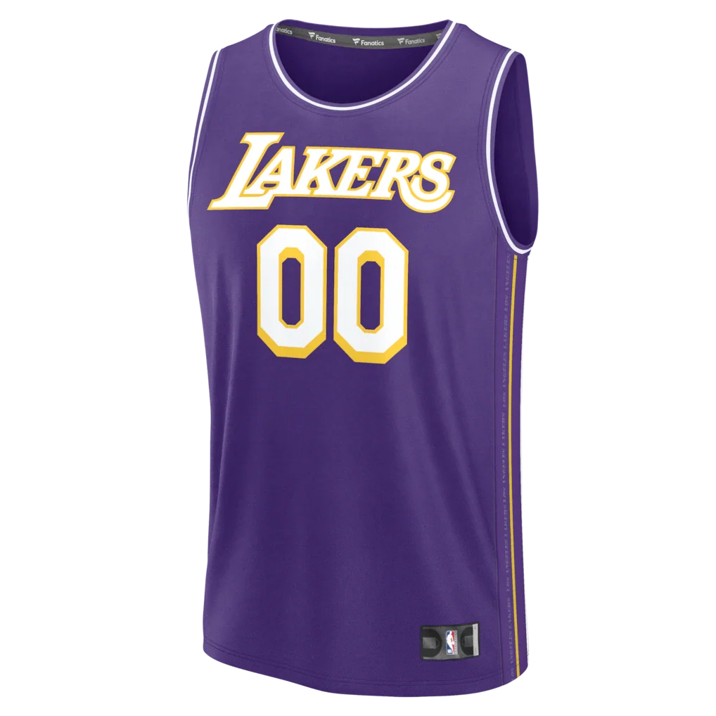 Los Angeles Lakers Fanatics Fast Break Custom Jersey - Icon Edition - Purple