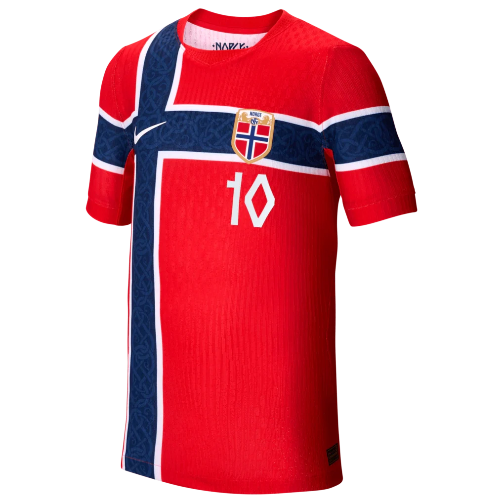 Martin Ødegaard Norway National Team Nike Youth 2026 Home Match Authentic Jersey - Red