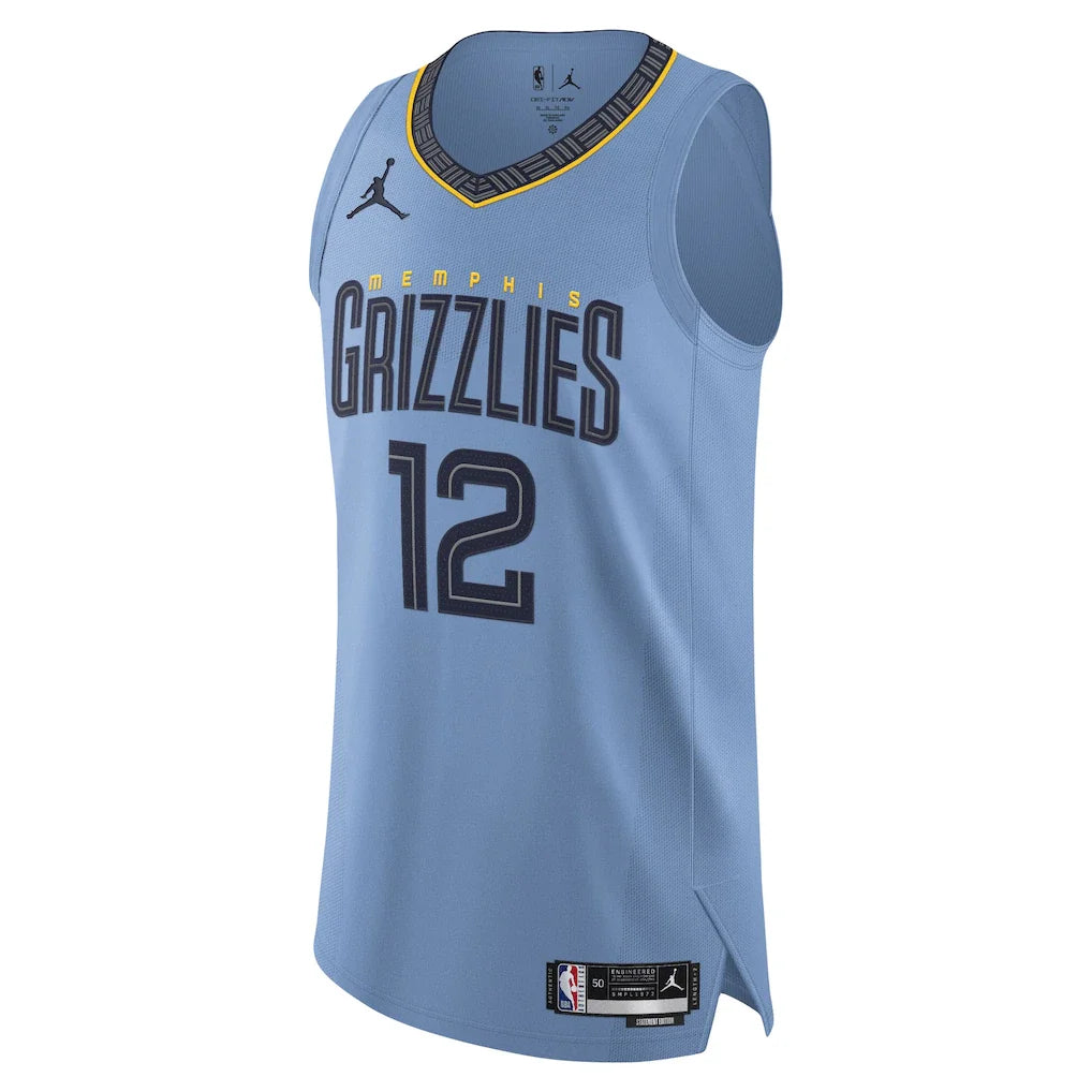 Ja Morant Memphis Grizzlies Jordan Brand Authentic Player Jersey - Statement Edition - Light Blue