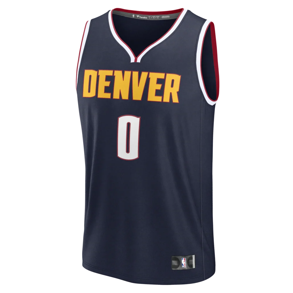 Christian Braun Denver Nuggets Fanatics Fast Break Replica Jersey - Icon Edition - Navy