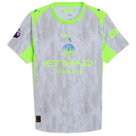 Manchester City Puma 2025/26 Third Authentic Custom Jersey - Green/Neon Green