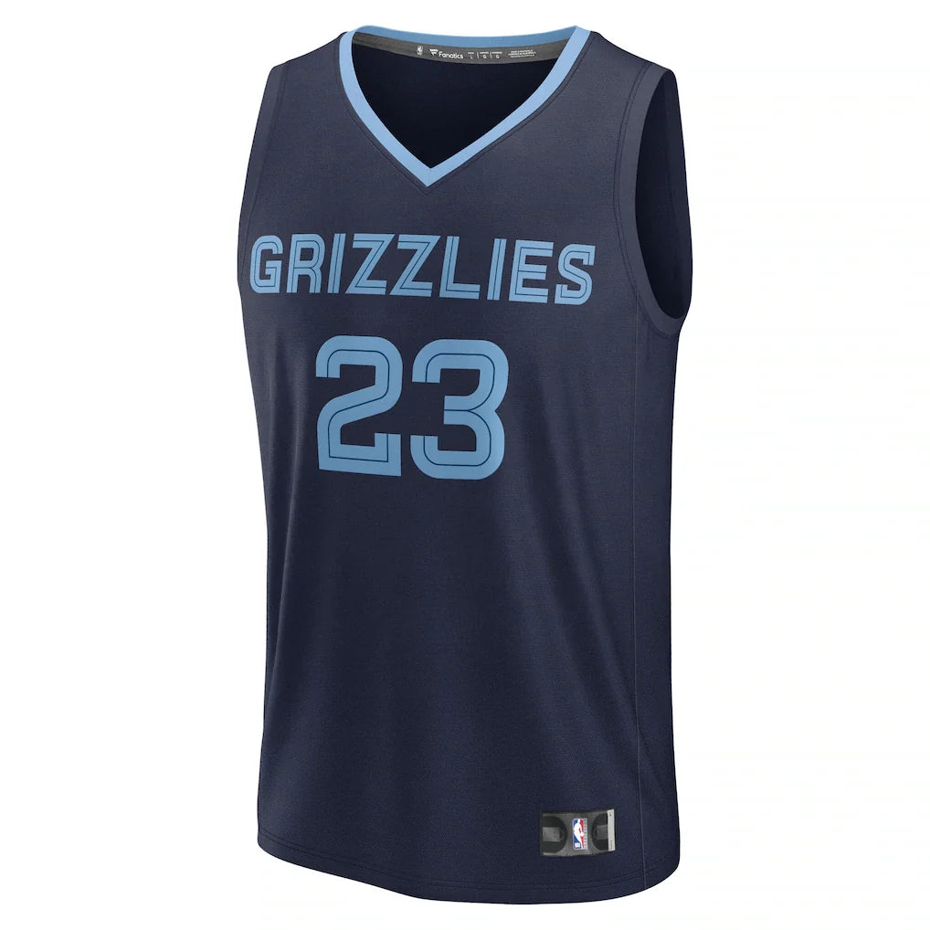 Cedric Coward Memphis Grizzlies Fanatics 2025 NBA Draft First Round Pick Fast Break Replica Jersey - Icon Edition - Navy