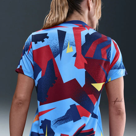 Barcelona Nike Women's 2025/26 Academy Pro Pre-Match Performance Dri-FIT Top - Blue