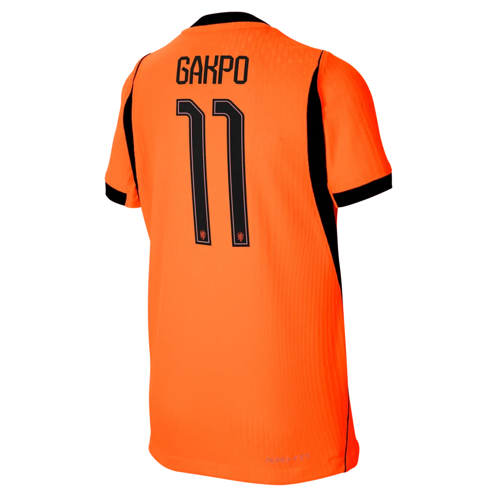 Cody Gakpo Netherlands National Team Nike Youth 2026 Home Match Authentic Jersey - Orange