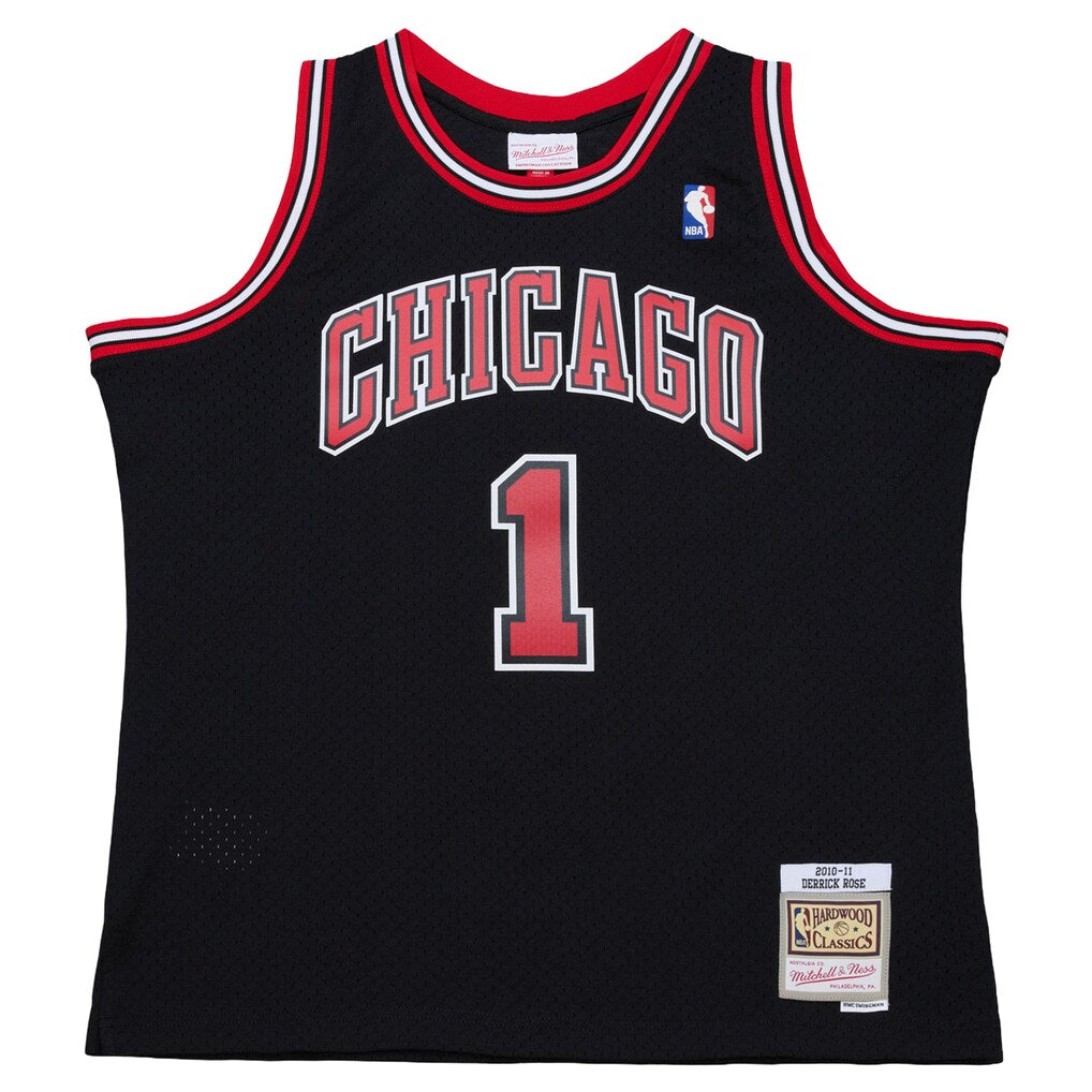 Derrick Rose Chicago Bulls Mitchell & Ness Big & Tall 2010/11 Swingman Jersey - Black